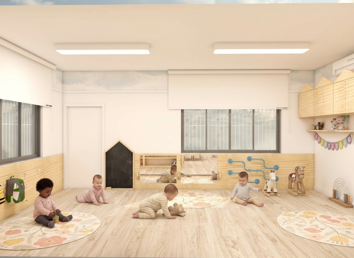 _Bercario Ludens_espaco_criancas_brincando_na_sala